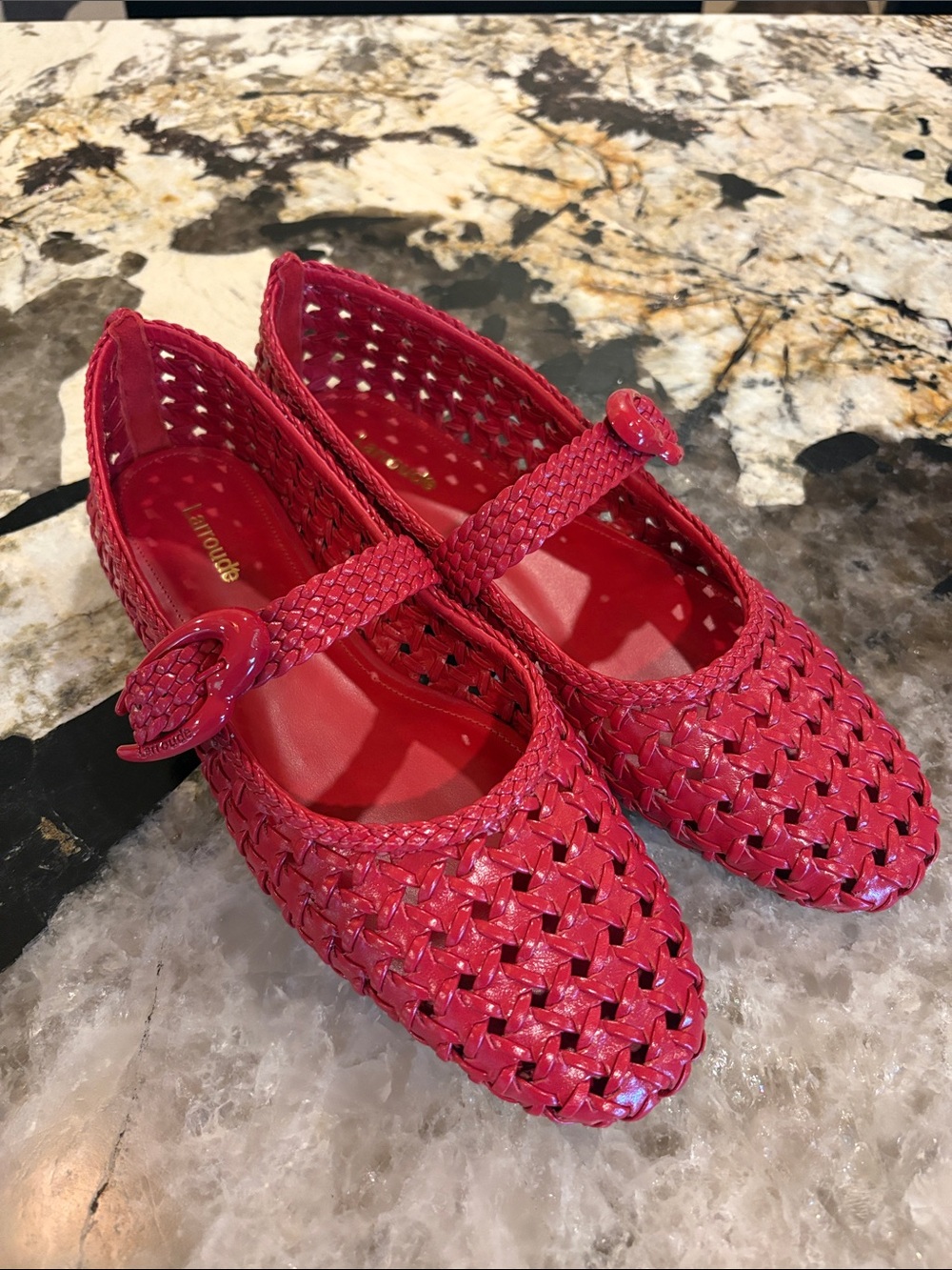 Larroude Verona New Macrame Flats